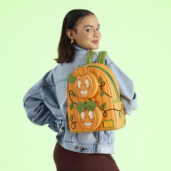 Donald & Daisy Jack-o'-Lantern Exclusive Glow Mini Backpack, Image 2